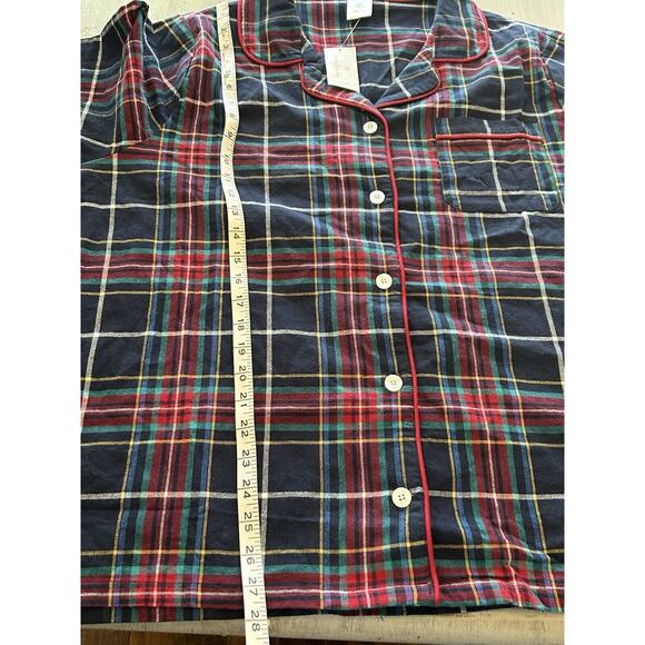 NWT Vera Bradley Blue Red Green Tartan Plaid Flannel Pajama Set 100% Cotton 3X - Picture 6 of 16